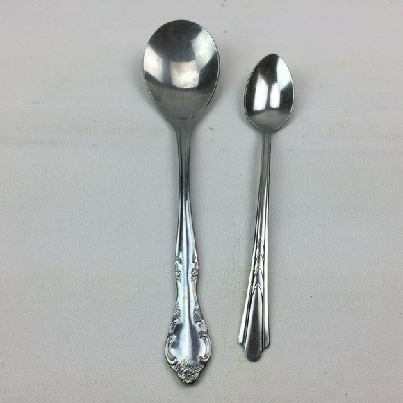 Ekco Stainless Silver Iced Tea Spoon Soup Spoon - Picture 1 of 11